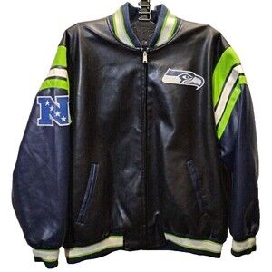 Seattle Seahawks G-III Varsity Jacket 3XL Officially Licensed NFL Faux Leather